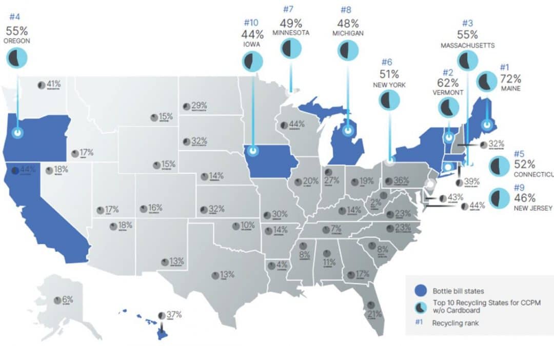 New Report Ranks U.S. States On Recycling Performance; Finds Data, Policy and Infrastructure Investment Critical to Improving Recycling Rates