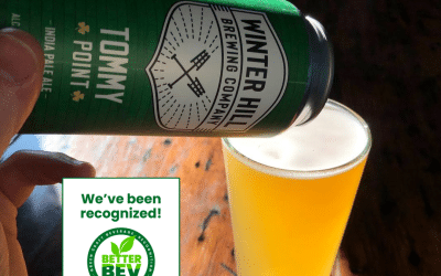 Winter Hill Brewing Achieves BetterBev’s Green Brewery Recognition